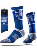 Strideline Kentucky Wildcats Mens Blue Go Big Blue Crew Socks