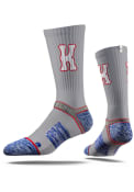 Kansas Jayhawks Strideline Pay Heed Crew Socks - Grey