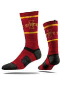 Iowa State Cyclones Strideline Split Crew Socks - Crimson