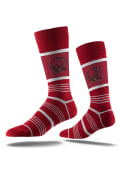 Strideline Temple Owls Mens Red Team Logo Dress Socks