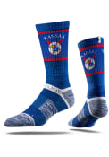 Kansas Jayhawks Strideline Baseball Crew Socks - Blue
