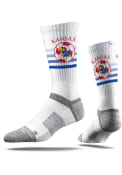 Kansas Jayhawks Strideline W Soccer Crew Socks - White