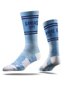 Kansas City Strideline Lenon Vivicolor Crew Socks - Light Blue