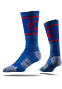 Kansas City Strideline KC Interlock Vivicolor Crew Socks - Blue
