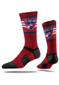 FC Dallas Strideline Team Logo Crew Socks - Crimson
