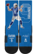 Matthew Stafford Detroit Lions Strideline Player Crew Socks - Blue