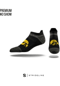 Iowa Hawkeyes Strideline Performance No Show Socks - Black