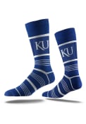 Kansas Jayhawks Strideline Performance Dress Socks - Blue