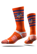 Strideline FC Cincinnati Mens Orange Premium Crew Socks