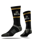 Strideline Wright State Raiders Mens Black Team Logo Crew Socks
