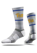 Strideline Pitt Panthers Mens Blue Team Logo Crew Socks