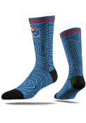 Kansas Jayhawks Strideline Topo Dress Socks - Blue