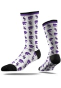 Strideline Classic Step K-State Wildcats Mens Dress Socks - Purple