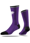 Strideline Speckle K-State Wildcats Mens Dress Socks - Purple