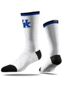 Strideline Kentucky Wildcats Mens White Speckle Dress Socks
