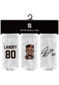 Jarvis Landry Cleveland Browns Baby Strideline 3PK Quarter Socks - White