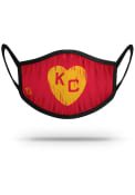 Strideline Kansas City Monarchs Yellow Heart Fan Mask - Red