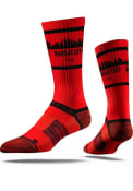 Kansas City Strideline Skyline Crew Socks - Red