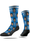 Luka Doncic Dallas Mavericks Strideline Allover Print Dress Socks - Blue