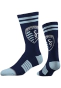Sporting Kansas City Strideline Classic Knit Crew Socks - Navy Blue