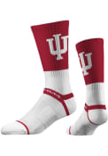 Indiana Hoosiers Strideline Primary Logo Crew Socks - Red