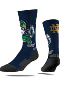 Notre Dame Fighting Irish Strideline Mascot Dress Socks - Navy Blue