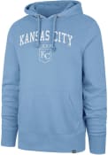 Kansas City Royals 47 ARCH GAME HEADLINE Hooded Sweatshirt - Light Blue
