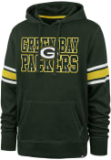 Green Bay Packers 47 Sleeve Stripe Fashion Hood - Green