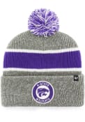 47 K-State Wildcats Grey Noreaster Cuff Knit Hat
