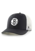 Brooklyn Nets 47 Trucker Adjustable Hat - Black
