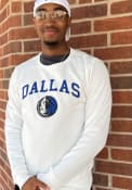 Dallas Mavericks 47 ARCH GAME HEADLINE Crew Sweatshirt - White