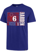 James Harden Philadelphia 76ers 47 Name And Number T-Shirt - Blue