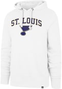 St Louis Blues 47 ARCH GAME HEADLINE Hooded Sweatshirt - White