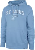 St Louis Blues 47 ARCH GAME HEADLINE Hooded Sweatshirt - Light Blue