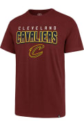 Cleveland Cavaliers 47 Court Press Super Rival T Shirt - Maroon