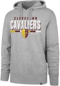 Cleveland Cavaliers 47 Multi Stripe Headline Hooded Sweatshirt - Grey