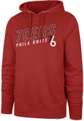 Philadelphia 76ers 47 Multi Headline Hooded Sweatshirt - Red