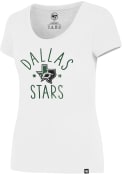 47 Dallas Stars Womens MVP Splitter White Scoop T-Shirt