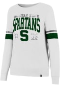 Michigan State Spartans Womens 47 Throwback Crew Sweatshirt - White