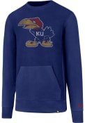 Kansas Jayhawks 47 Reverse French Fashion Sweatshirt - Blue