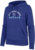 Kansas City Royals Womens 47 Cooper Arch Headline Hooded Sweatshirt - Blue
