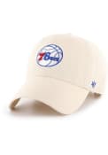 Philadelphia 76ers 47 Clean Up Adjustable Hat - Natural