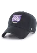 47 Black K-State Wildcats Clean Up Adjustable Hat