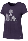 K-State Wildcats Womens 47 Fader Letter T-Shirt - Purple