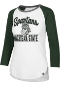 Michigan State Spartans Womens 47 Splitter T-Shirt - White