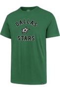 Dallas Stars 47 Varsity Arch T Shirt - Kelly Green
