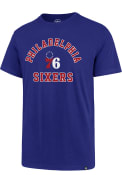 Philadelphia 76ers 47 Varsity Arch Rival T Shirt - Blue