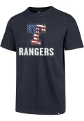 47 Texas Rangers Navy Blue Americana Club Tee