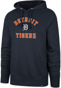 Detroit Tigers 47 Headline Hood Hooded Sweatshirt - Navy Blue