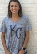 Kansas City Royals Womens 47 Haze Split T-Shirt - Blue